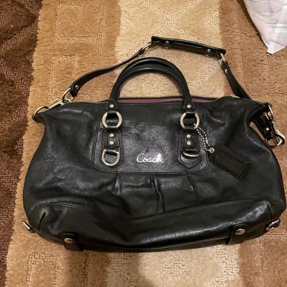 Black Coach Satchel Bag